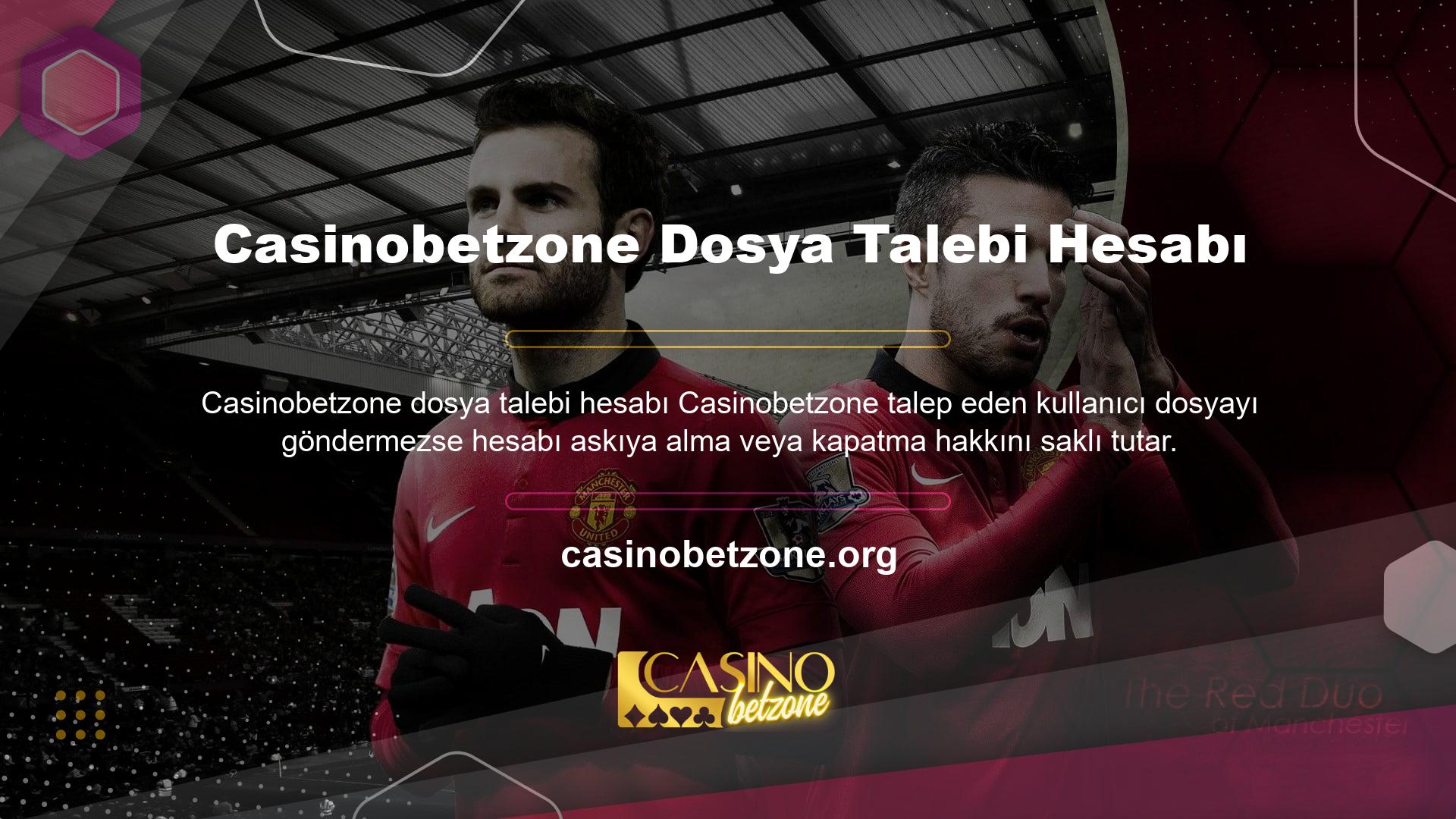 Casinobetzone SMS bildirimleri kapatılabilir